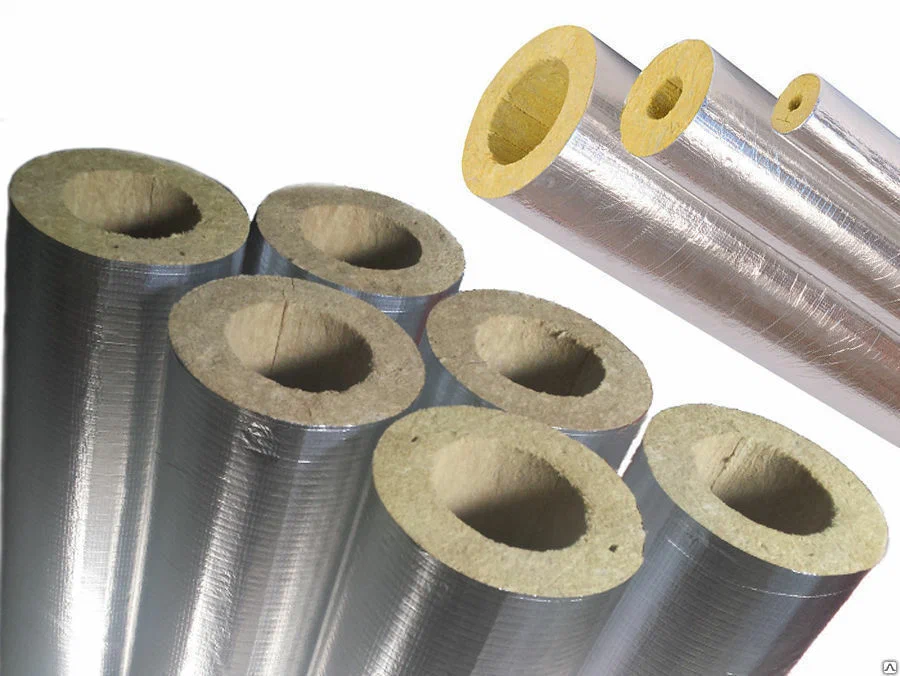 پشم سنگ لوله‌ای پیش‌ساخته با روکش کاغذ آلومینیوم مسلح